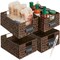 Best Choice Products Set of 4 12in Woven Water Hyacinth Pantry Baskets w/ Chalkboard Label, Chalk Marker